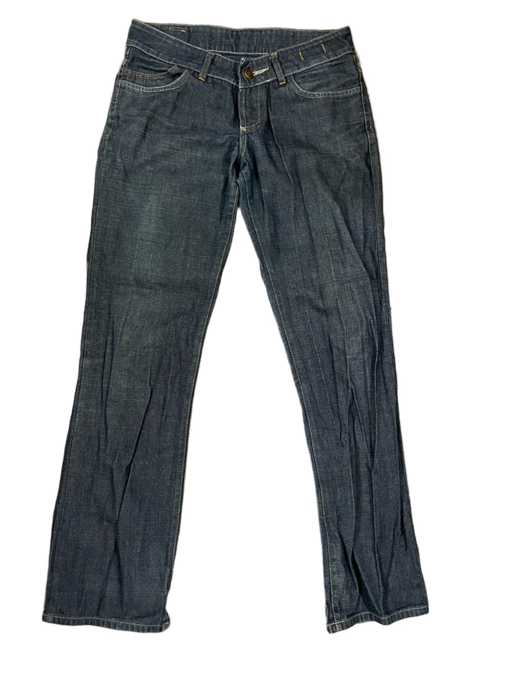 D&G Dolce & Gabbana Vintage Low Rise Straight Leg Jeans Dark Wash Italy Size 29